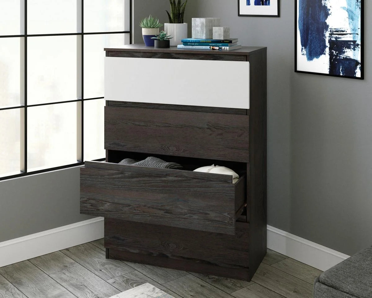 Teknik-Hudson-4-Drawer-Chest-Charcoal-Ash-with-elegant-Pearl-Oak_2