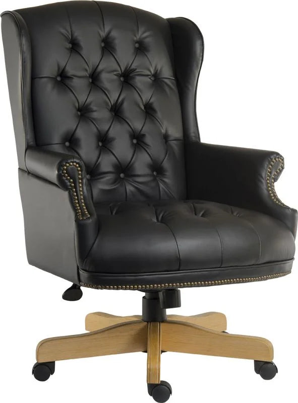 Teknik-Office-Chairman-Noir-Traditional-Leather-Executive-Chair