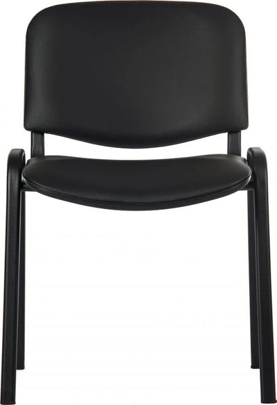 Teknik-Office-Conference-PU-Stackable-Chair-Black-Frame-2