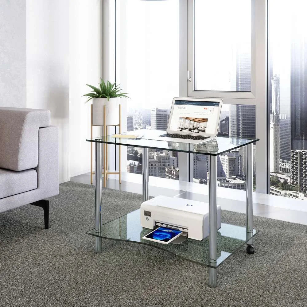 Teknik-Office-Crystal-Modern-Clear-Glass-Workstation