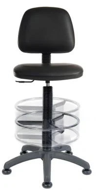 Teknik-Office-Draughter-Ergo-Blaster-PU-Chair-Black