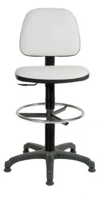 Teknik-Office-Draughter-Ergo-Blaster-PU-Chair-White