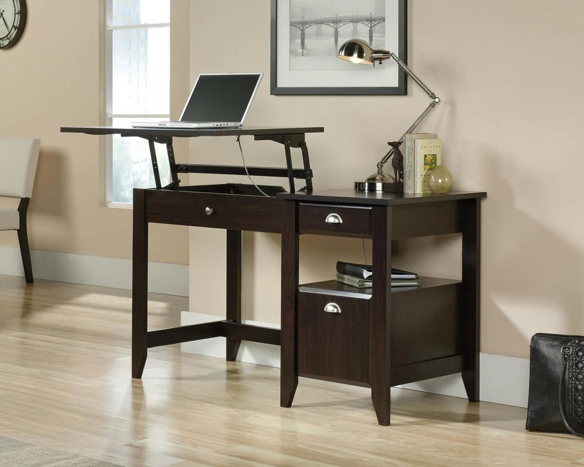 Teknik-Office-Ergonomic-Sit-Stand-Desk-in-Jamocha-Wood-Finish_1