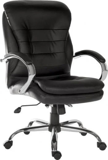 Teknik-Office-Goliath-Light-Black-Leather-Faced-Executive-Office-Chair-2