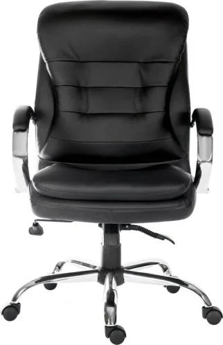 Teknik-Office-Goliath-Light-Black-Leather-Faced-Executive-Office-Chair