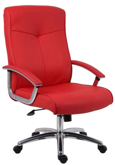 Teknik-Office-Hoxton-Red-Leather-Faced-Executive-Chair