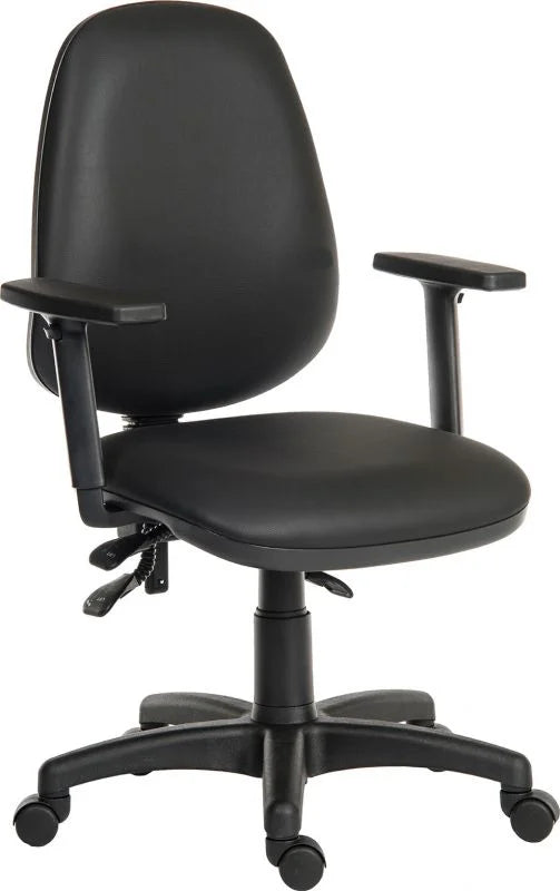 Teknik-Office-Practica-Operator-Chair-PU-Black-2