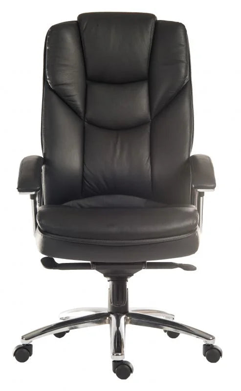 Teknik-Office-Skyline-Executive-Chair-Leather-Faced-Black-2