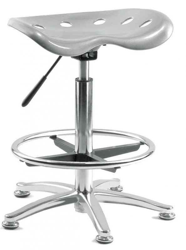 Teknik-Office-Tek-Draughter-Stool-with-Footring-Silver