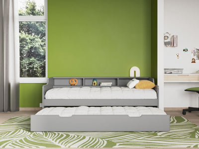 Noomi Enzo Day Bed with Trundle Grey
