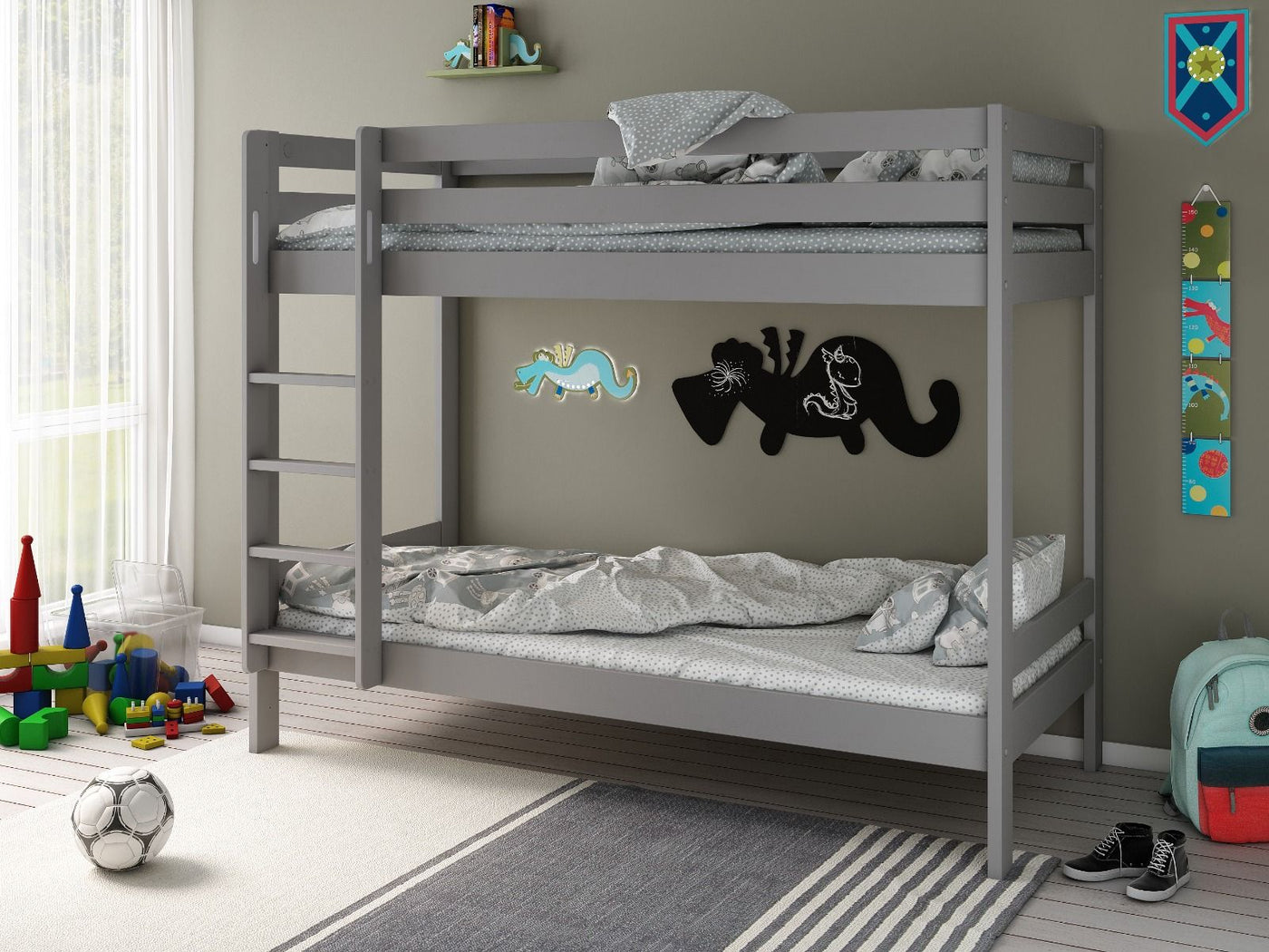 Noomi Nora Solid Wood Bunk Bed with Storage