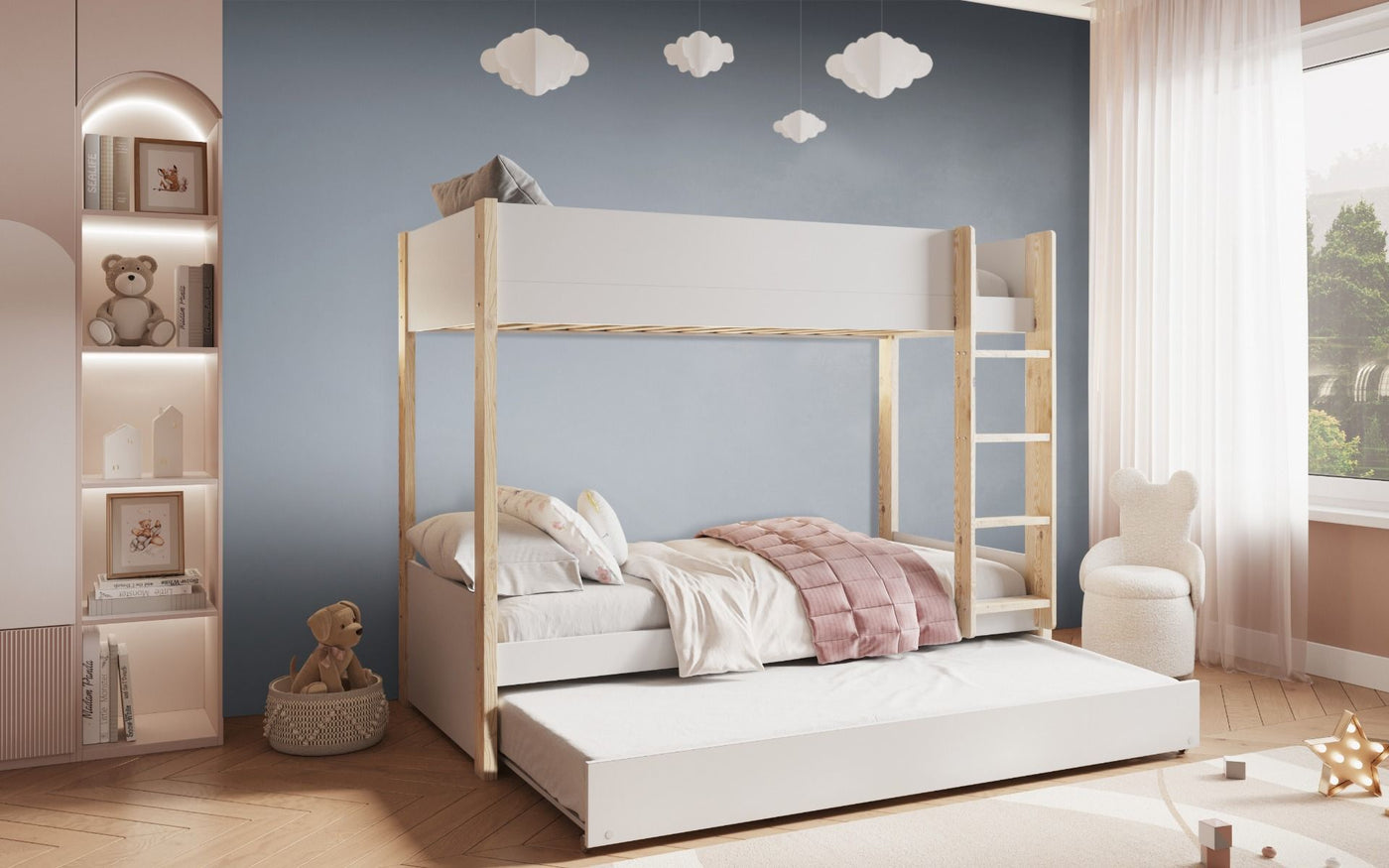 Noomi Tipo Bunk Bed with Optional Trundle