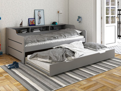 Noomi Enzo Day Bed with Trundle Grey