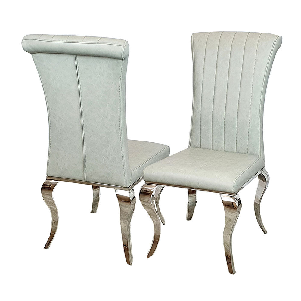Nicole Dining Chair with Line & Cross Stitch