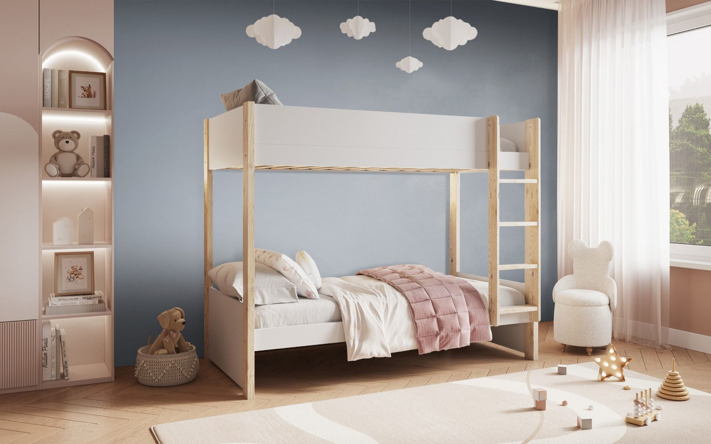 Noomi Tipo Bunk Bed with Optional Trundle