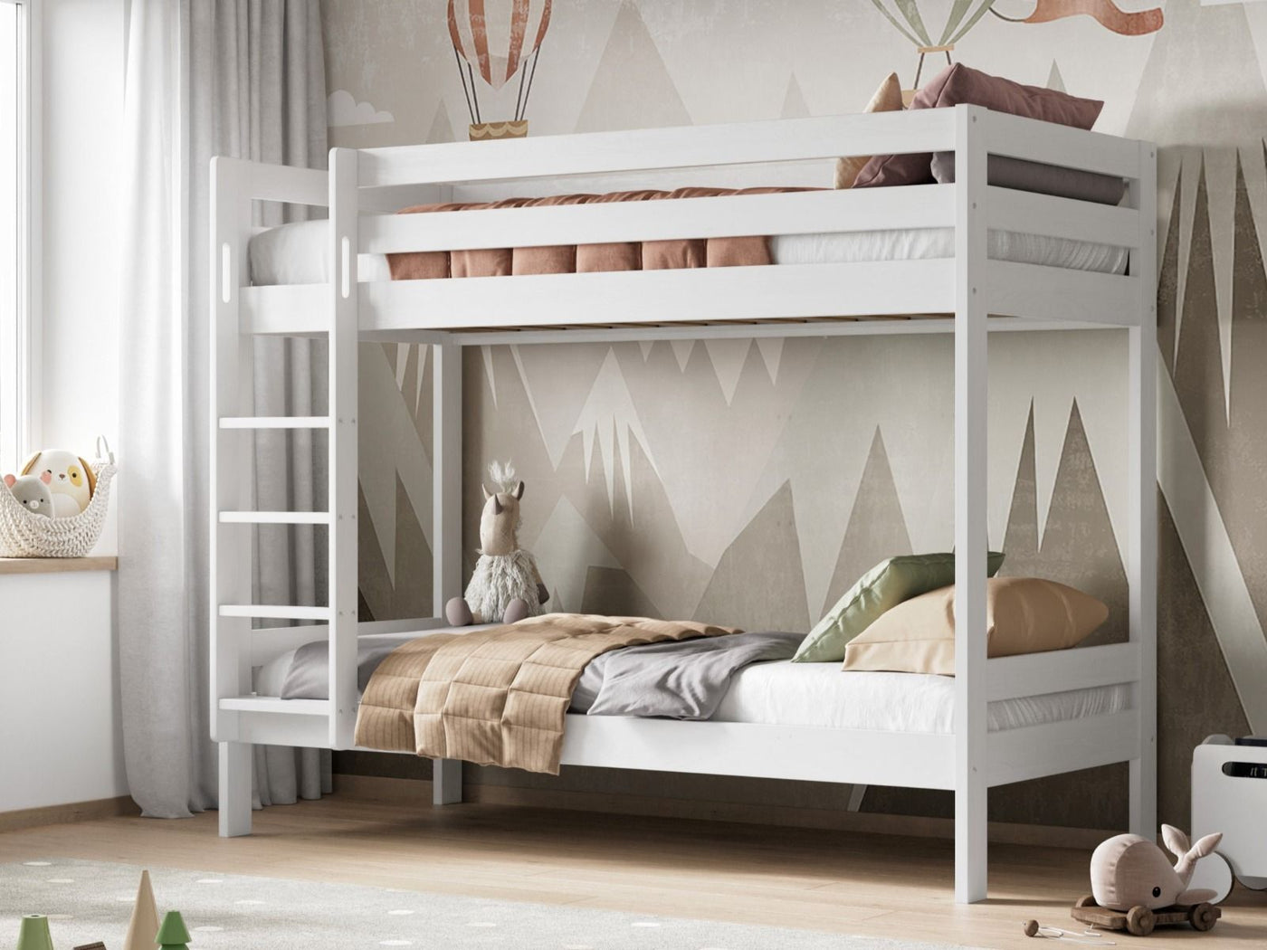 Noomi Nora Solid Wood Bunk Bed with Storage