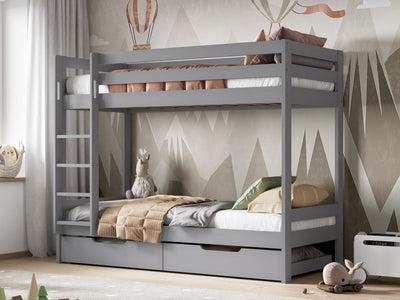 Noomi Nora Solid Wood Bunk Bed with Storage