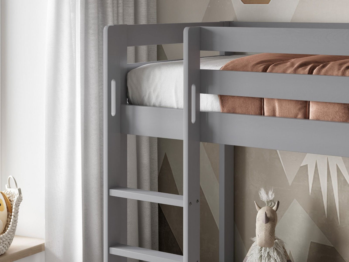 Noomi Nora Solid Wood Bunk Bed with Storage