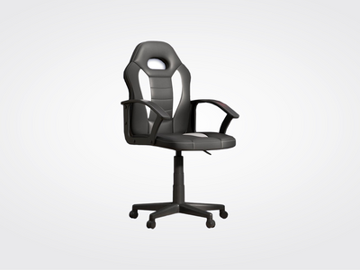 Recoil Cadet Black & White Gaming Chair
