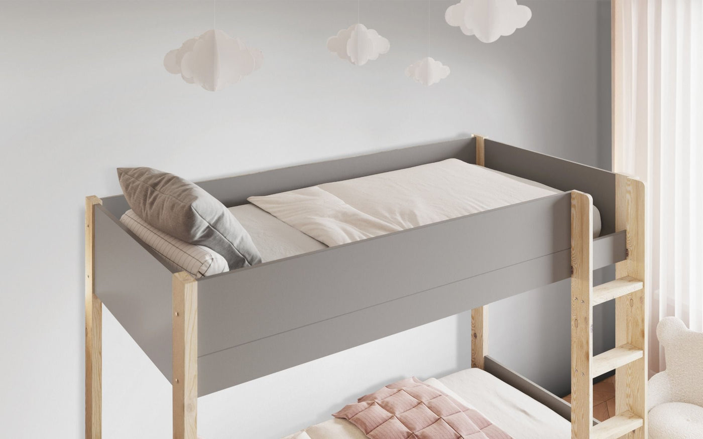 Noomi Tipo Bunk Bed with Optional Trundle
